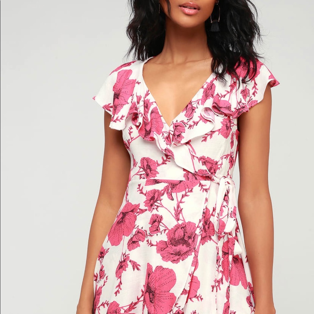 NWT FP French Quarter Print Wrap mini Dress - Picture 10 of 15